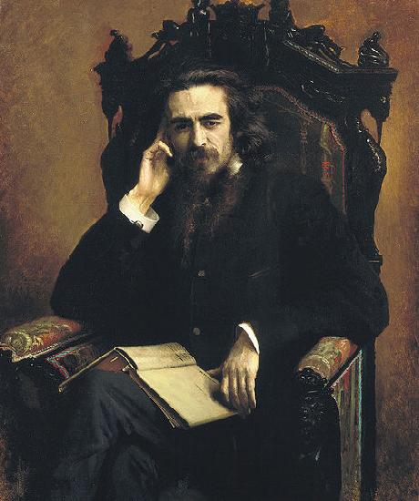 Ivan Kramskoi Vladimir Solovyov oil painting picture